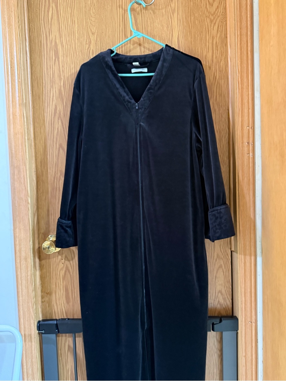 Valerie Stevens Black Velvet Maxi Dress